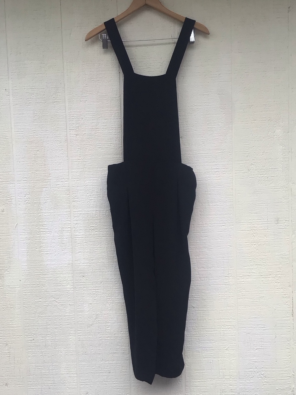 Zara overalls jumpsuit black trouser material